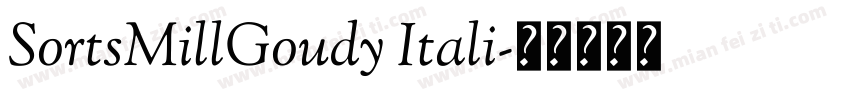 SortsMillGoudy Itali字体转换